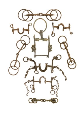 Lot 79 - EIGHT INDIAN HORSE BITS