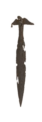 Lot 107 - A RARE CAROLINGIAN LUGGED SPEAR HEAD