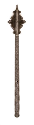 Lot 109 - A FINE MACE FORMED ENTIRELY OF STEEL