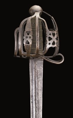 Lot 110 - A SCOTTISH BASKET-HILTED BACKSWORD