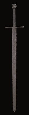 Lot 119 - A COMPOSITE MEDIEVAL GREAT SWORD