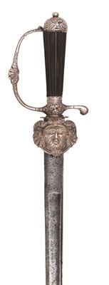 Lot 156 - AN ENGLISH SILVER-HILTED HUNTING SWORD