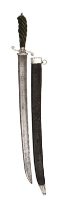 Lot 183 - A SILVER-MOUNTED HUNTING SWORD CIRCA 1770-80