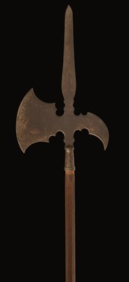 Lot 191 - A GERMAN ETCHED AND GILT STATE HALBERD OF THE GUARD OF LUDWIG RUDOLPH