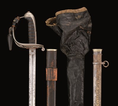 Lot 203 - A VICTORIAN 1827 PATTERN RIFLE OFFICER'S SWORD BY HAWKES & CO
