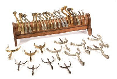 Lot 213 - A DISPLAY OF TEN PAIRS OF SPURS