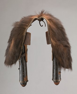 Lot 215 - A PAIR OF PISTOL HOLSTERS OF REGULATION TYPE