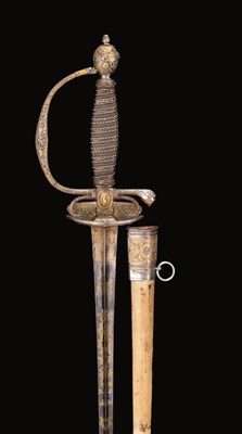 Lot 220 - A FINE FRENCH SMALL-SWORD