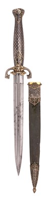 Lot 224 - A SPANISH SILVER-MOUNTED DAGGER