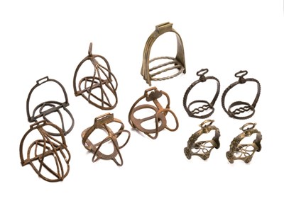 Lot 236 - A LARGE STIRRUP IN GERMAN 16TH CENTURY STYLE