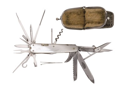 Lot 255 - A GERMAN FOLDING KNIFE BY J. A. HENKELS