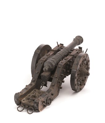 Lot 258 - A MODEL CANNON IN 16TH/17TH CENTURY STYLE