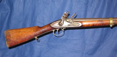 Lot 287 - A .750 CALIBRE EAST INDIA COMPANY FLINTLOCK MUSKET