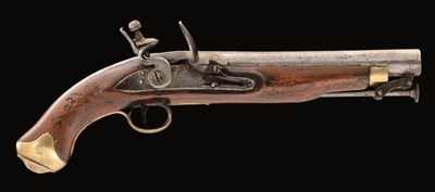 Lot 291 - A .750 CALIBRE FLINTLOCK REGULATION PISTOL BY BRANDER & POTTS