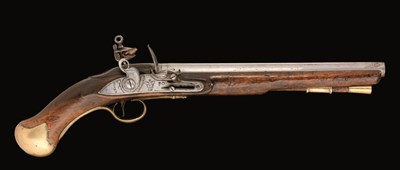 Lot 293 - A .56 CALIBRE 1756/77 PATTERN FLINTLOCK SEA SERVICE PISTOL