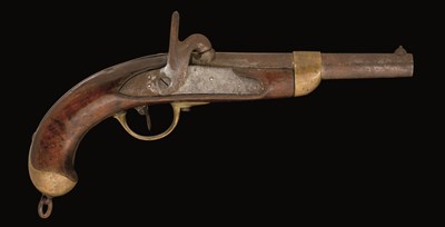 Lot 295 - A .700 CALIBRE FRENCH MODEL 1822 PERCUSSION CAVALRY PISTOL