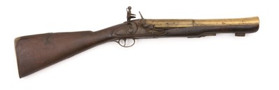 Lot 301 - A COMPOSITE FLINTLOCK BLUNDERBUSS WITH LOCK BY T. PAGE