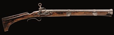 Lot 303 - A MIQUELET-LOCK MUSKETOON BY PERES