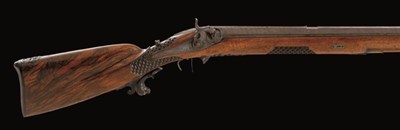 Lot 305 - A .600 CALIBRE GERMAN TARGET RIFLE SIGNED W. FREUND IN HEIDELBERG
