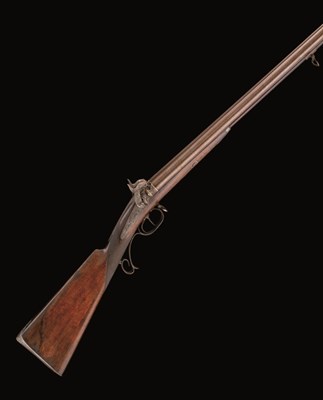 Lot 311 - A 16 BORE HANOVERIAN D.B. PERCUSSION CAPE RIFLE BY TANNER IN HANNOVER