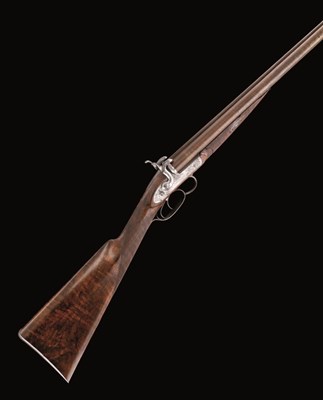 Lot 312 - A 12 BORE PIN-FIRE FORWARD UNDERLEVER SHOTGUN BY JOHN MANTON & SON