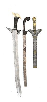 Lot 37 - **A GOLD-AND SILVER-MOUNTED KRIS
