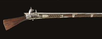 Lot 46 - **A 16 BORE BALKAN MIQUELET-LOCK GUN