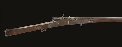 Lot 52 - **A 40 BORE INDIAN MATCHLOCK GUN FOR A BOY