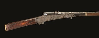 Lot 53 - **AN INDIAN MATCHLOCK MUSKET (TORADOR)