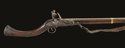 Lot 55 - A 22 BORE AFGHAN FLINTLOCK MUSKET