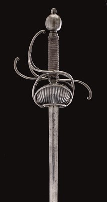 Lot 222 - A MULTI-RING RAPIER
