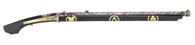 Lot 23 - **A 16 BORE JAPANESE SNAP MATCHLOCK MUSKET (TANEGASHIMA TEPPO)