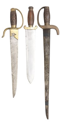 Lot 41 - **THREE CHINESE SHORTSWORDS