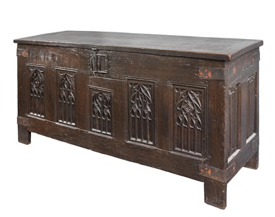 Lot 170 - **AN OAK COFFER