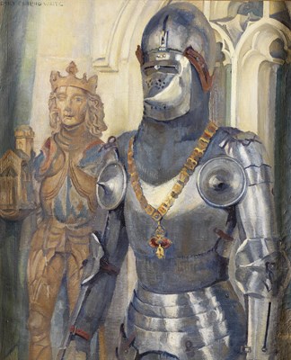 Lot 186 - **EMILY BURLING WAITE (AMERICAN, 1887-1962) A GERMAN ARMOUR WITH