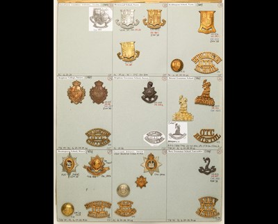 Lot 243 - Officer Training Corps Insignia of eight schools