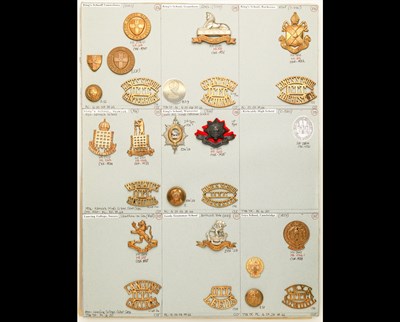 Lot 245 - Officer Training Corps Insignia of eight schools