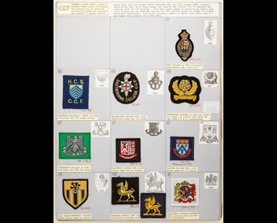 Lot 249 - Cloth Insignia of School Combined Cadet Forces.