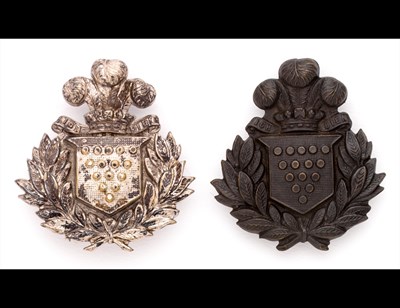 Lot 290 - Glengarry-Badges of the Cornwall Rifle Volunteer Corps.