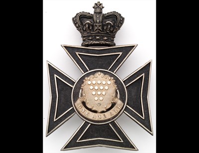 Lot 291 - An Officer's Helmet-Plate of the 1st Volunteer Battalion