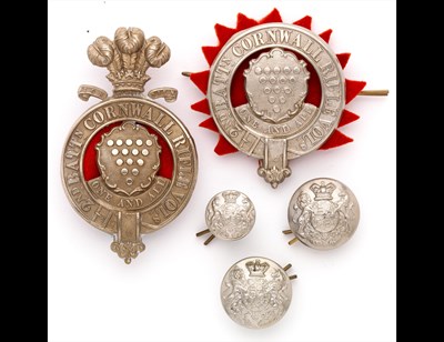 Lot 295 - Glengarry-Badges of the Cornwall Rifle Volunteers