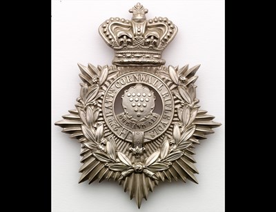 Lot 299 - A Cornwall Rifle Volunteers OR's Helmet Plate