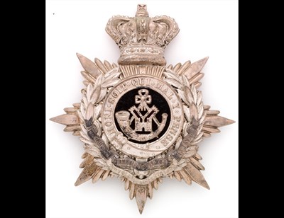 Lot 301 - The Duke of Cornwall's Light Infantry Volunteer Battalion Officer's Helmet-Plate c.1881 - 1908