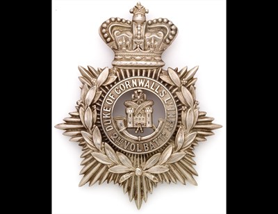 Lot 302 - The Duke of Cornwall's Light Infantry. Volunteer Battalion OR's Helmet-Plate c.1881 - 1901