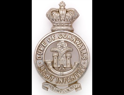 Lot 303 - The Duke of Cornwall's Light Infantry. A Volunteer Battalion Glengarry Badge and other Items.