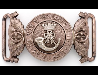 Lot 304 - The Duke of Cornwall's Light Infantry. A Volunteer Battalion Officer's Waist Belt Clasp.
