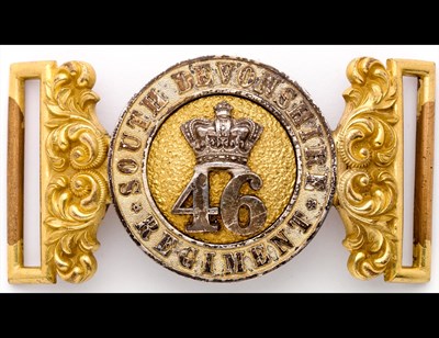Lot 307 - An Officer's Waist Belt Clasp of the 46th Regiment.
