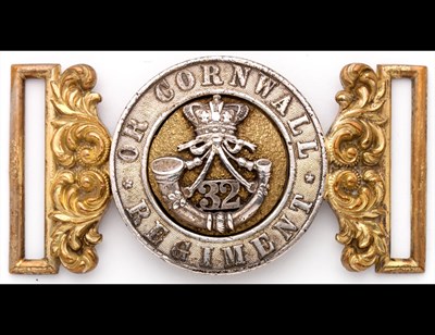 Lot 308 - An Officer's Waist Belt Clasp of the 32nd Light Infantry.
