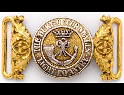 Lot 311 - An Officer's Waist Belt Clasp of the Duke of Cornwall's Light Infantry.