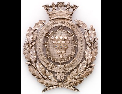 Lot 312 - An Officer's Pouch Belt Plate of the Royal Cornwall Rangers.
